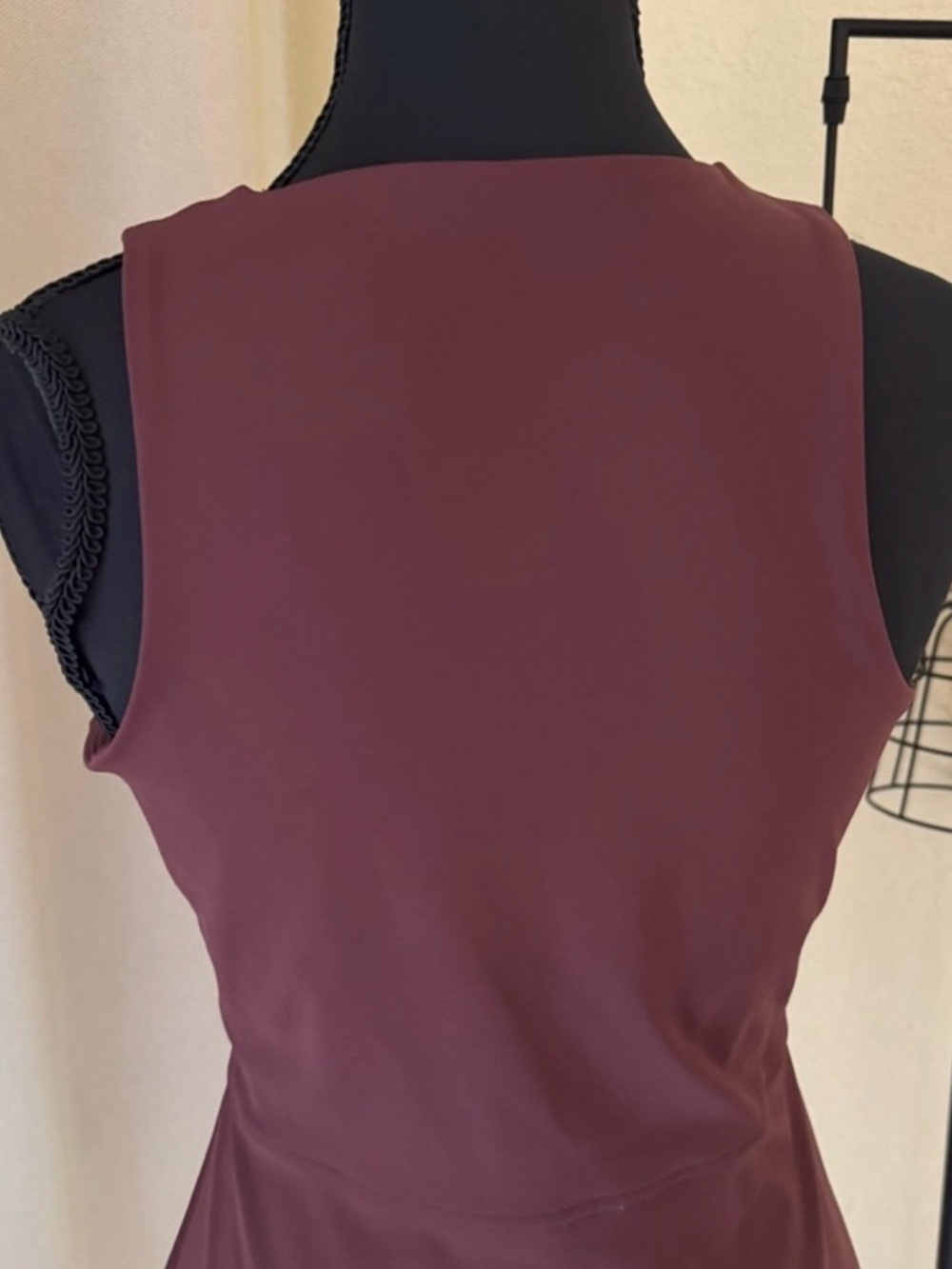 Spanx Brown Peplum Tank Top Small Stretch Athleisure Activewear - Picture 6 of 7